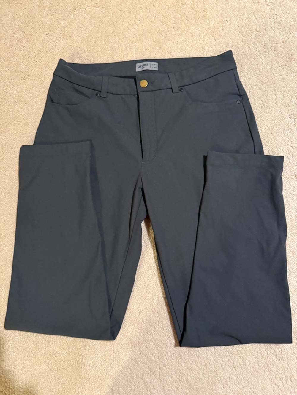 Men's vRST Dark Grey Slim Pants - Picture 2 of 8